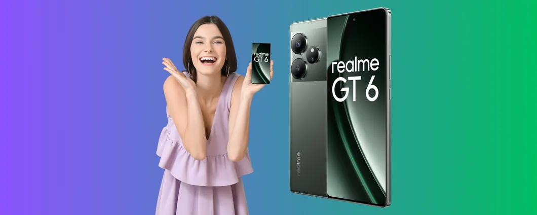 Realme GT6 da 256GB a un prezzo shock con lo sconto del 42% su Amazon