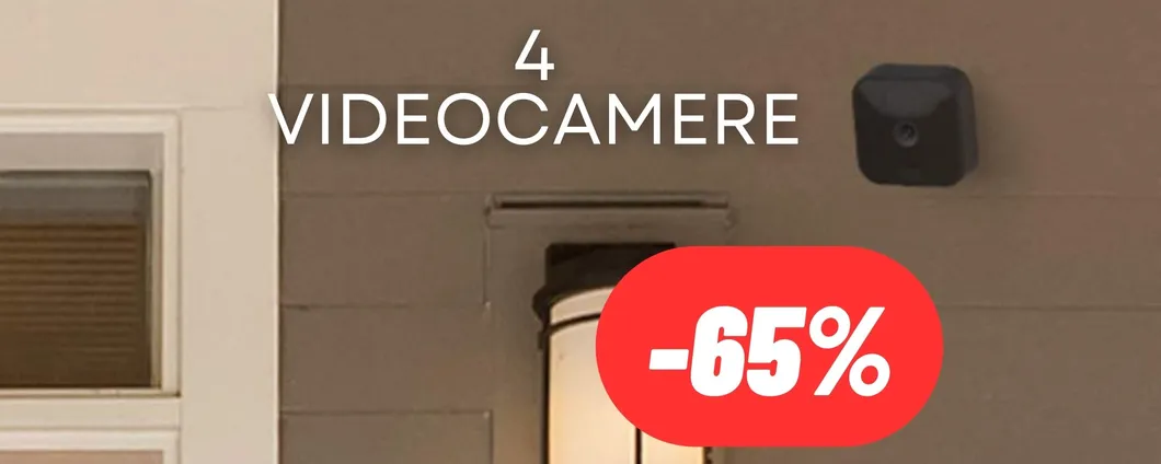 4 videocamere per esterno per una casa in totale sicurezza anche durante le vacanze: SCONTO PRIME DAY (-65%)