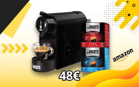 CHE BOMBA la Bialetti Gioia: espresso perfetto a soli 48€ con capsule incluse!