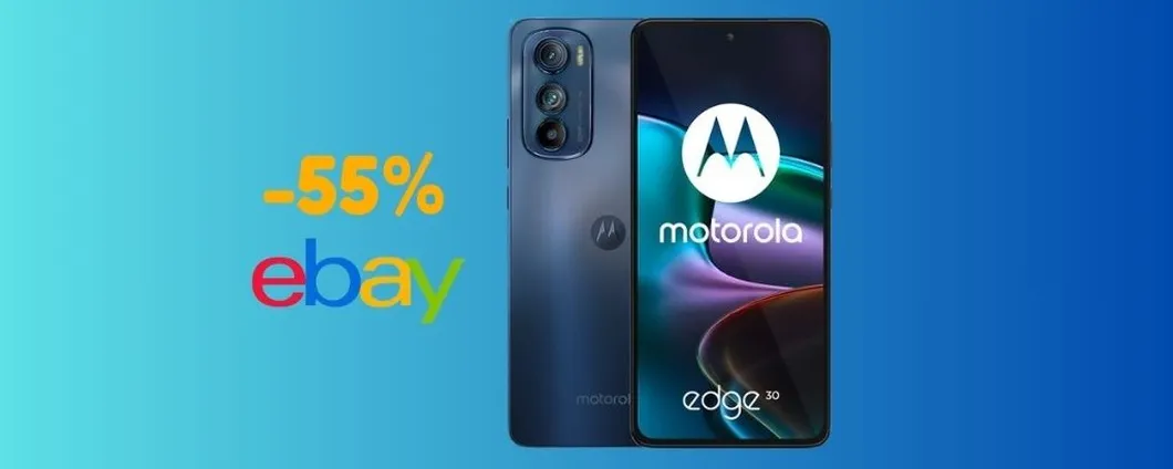 PREZZO OUTLET: Motorola moto edge 30 SCONTATO del 55% (solo su eBay)