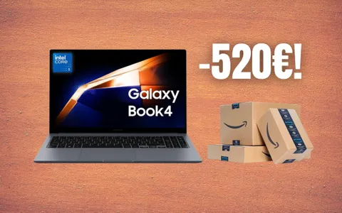 Samsung Galaxy Book4: prestazioni al top con Intel Core 5, 16GB di RAM e 512GB di SSD, RISPARMIA 520€