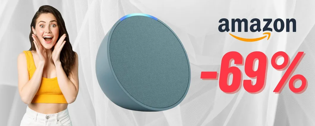 SCONTO ESAGERATO per l'altoparlante intelligente Echo Pop di Amazon!