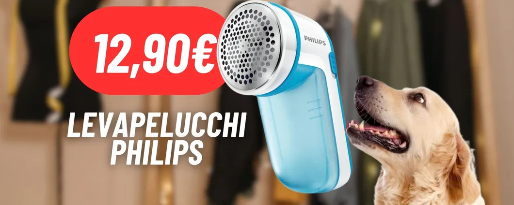 Mai più pallini bianchi sui vestiti con il Levapelucchi Philips a 12,90€ su Amazon: OUTLET SVUOTAUTTO