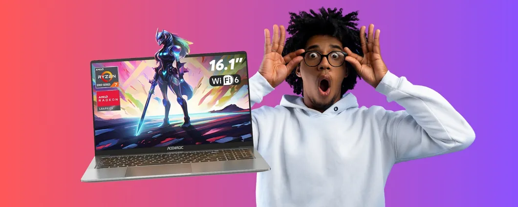 Notebook da gaming con AMD Ryzen 7 e Radeon RX Vega 8 in DOPPIO SCONTO