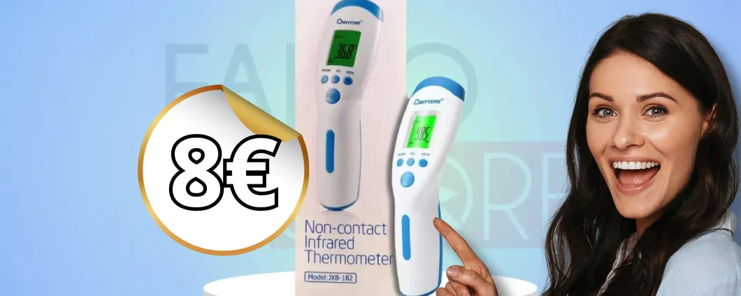 Termometro a infrarossi A SOLI 8€: non solo per febbre ma anche cibo e ambiente