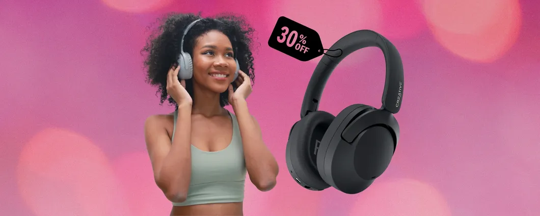 Creative Zen Hybrid 2: cuffie wireless da 67 ore e ANC tue al 30% in meno