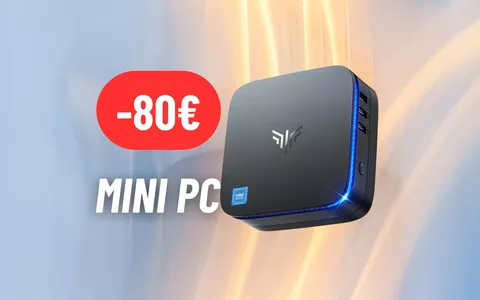 Coupon da 80€ attivo sul Mini PC con 16GB di RAM e 512 di SSD