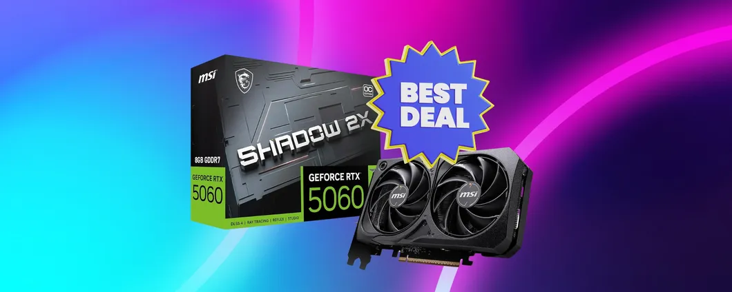 Prestazioni al top con la GPU MSI RTX 5060 ora a un prezzo imperdibile