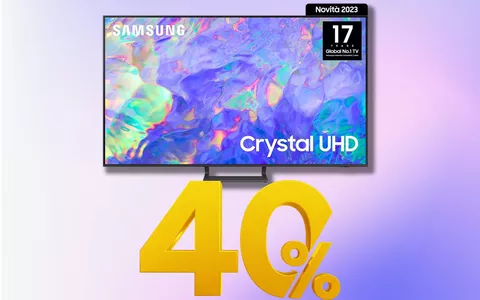 La tua NUOVA TV ti aspetta: Samsung Crystal UHD 4K da 55 pollici solo 549€!
