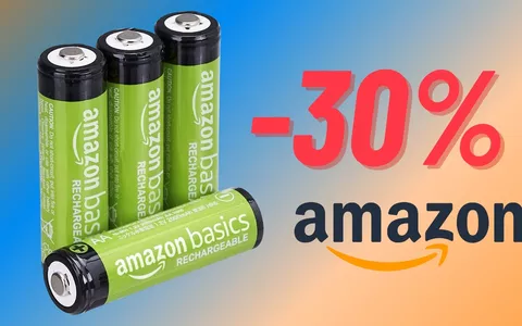 Batterie AA ricaricabili Amazon Basics in offerta: risparmi il 30%!