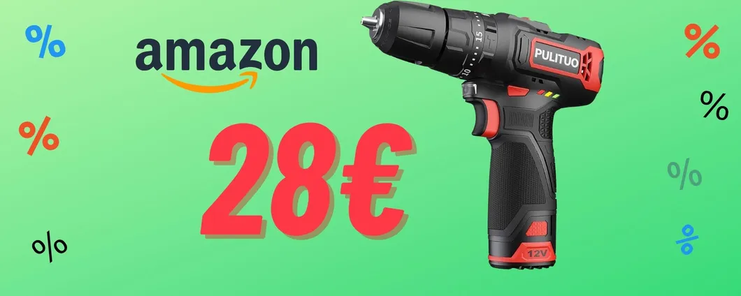 Tutto a portata di mano con il Trapano Avvitatore in DOPPIA OFFERTA!