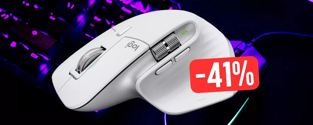 Logitech MX Master 3S: mouse wireless che non ha rivali, tuo al 41%