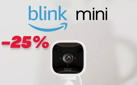 Blink Mini al MINIMO STORICO: la videocamera di sicurezza è al -25% su Amazon