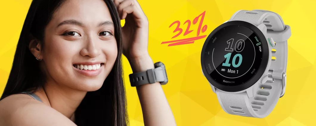 Garmin Forerunner 55: lo smartwatch senza rivali al 32%