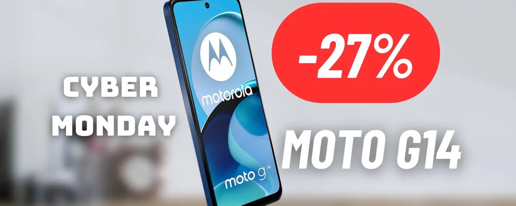 Con la promo Cyber Monday, il Motorola G14 è a prezzo BEST BUY