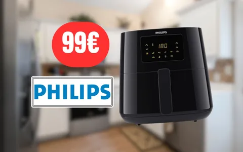 Friggi senza grassi: friggitrice ad aria Philips in sconto (-17%)