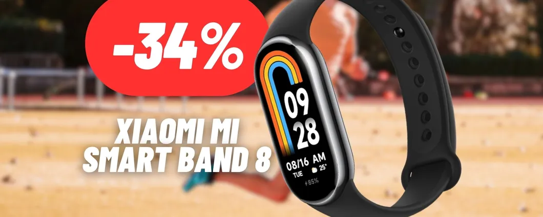 Mi Smart Band 8 di Xiaomi è lo SMARTWATCH SPORTIVO DEFINITIVO: 34% di sconto