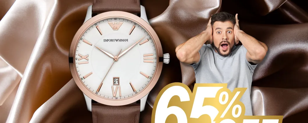 Orologio Emporio Armani: SCONTO PAZZO del 65% occasione unica