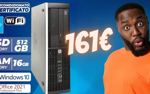 Computer fisso con Intel Core i7, 16GB di RAM e SSD da 512 GB a 161€