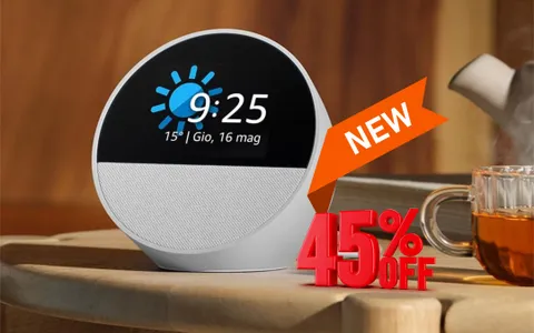 Novità ASSOLUTA: Amazon Echo Spot è già IN SCONTO al 42% in meno!