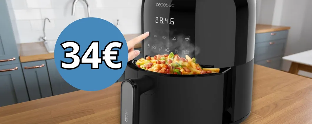 Friggitrice ad aria: PREZZO FOLLE di soli 34€ per poco tempo