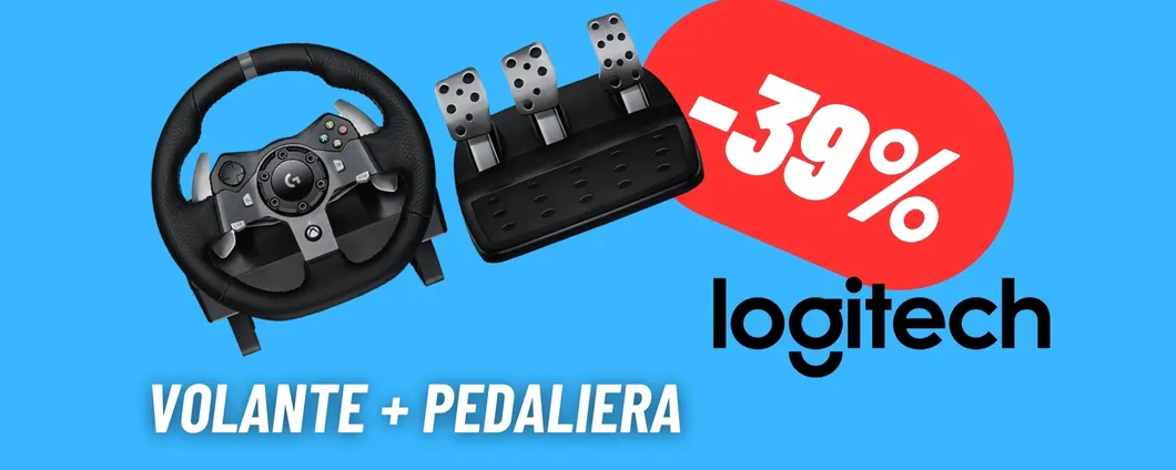 Il brivido della velocità con il volante Logitech IN SCONTO su AMAZON