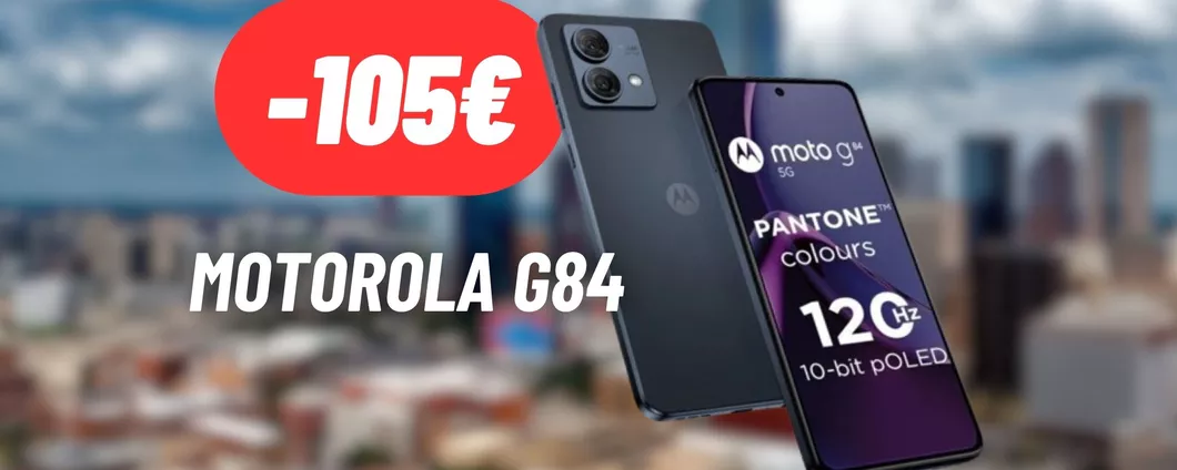 Motorola G84 è uno smartphone pratico, veloce e duraturo: RISPARMIA più di 105€