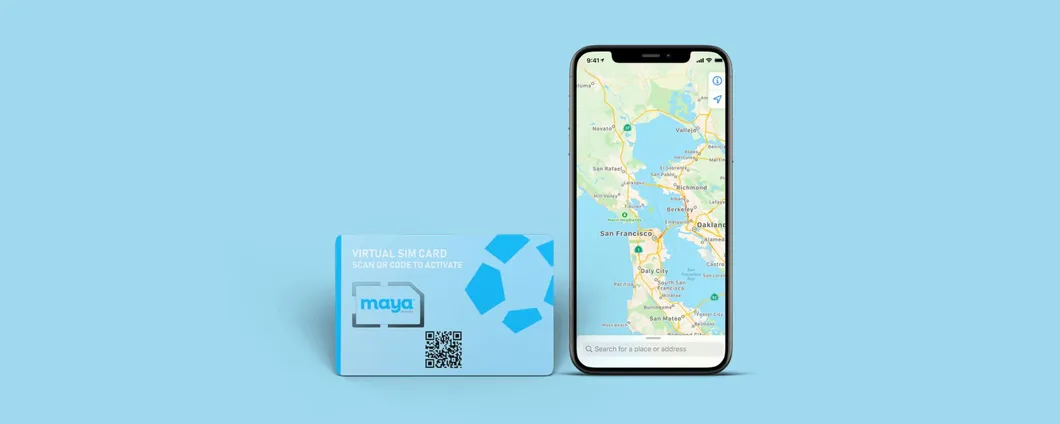 Con la eSIM Maya non dovrai più acquistare SIM locali quando viaggi all'estero