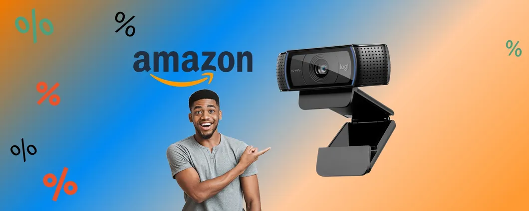 Vederci chiaro sarà IMMEDIATO con la Webcam Logitech C920 in offerta!