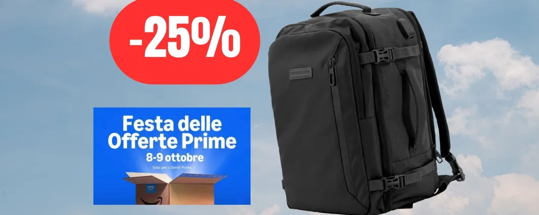 Con questo zaino non pagherai mai il bagaglio in aereo (-25%)