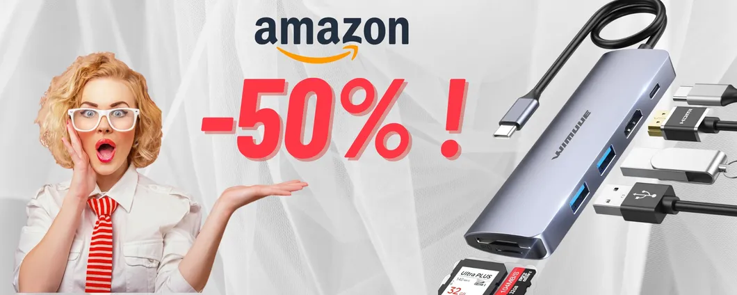 Un Hub per collegarli tutti! Ecco l'OFFERTISSIMA al 50%