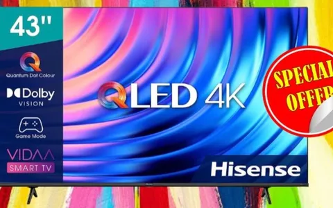 TV Hisense da 43 pollici SCONTATA del 40% su Amazon