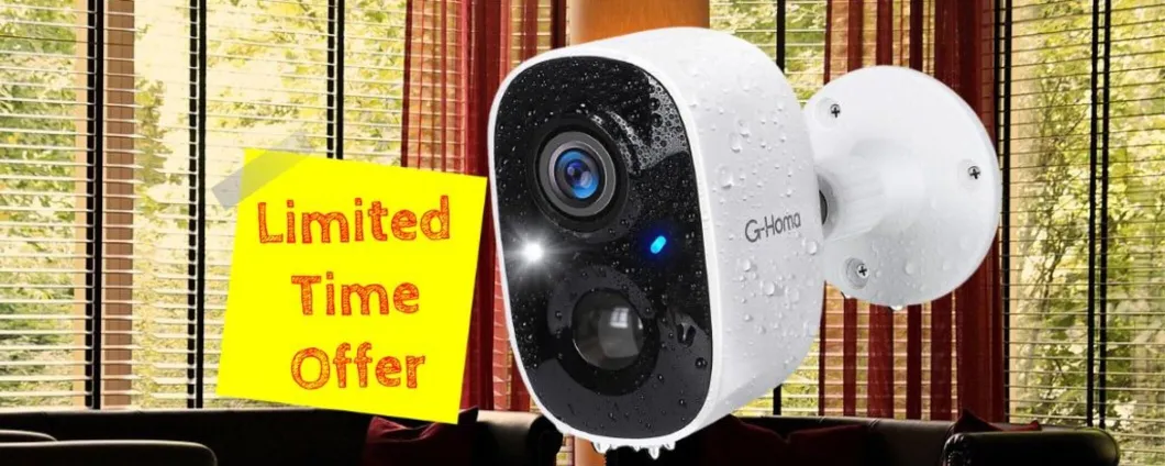 DOPPIO SCONTO per la telecamera G-Homa (su Amazon)