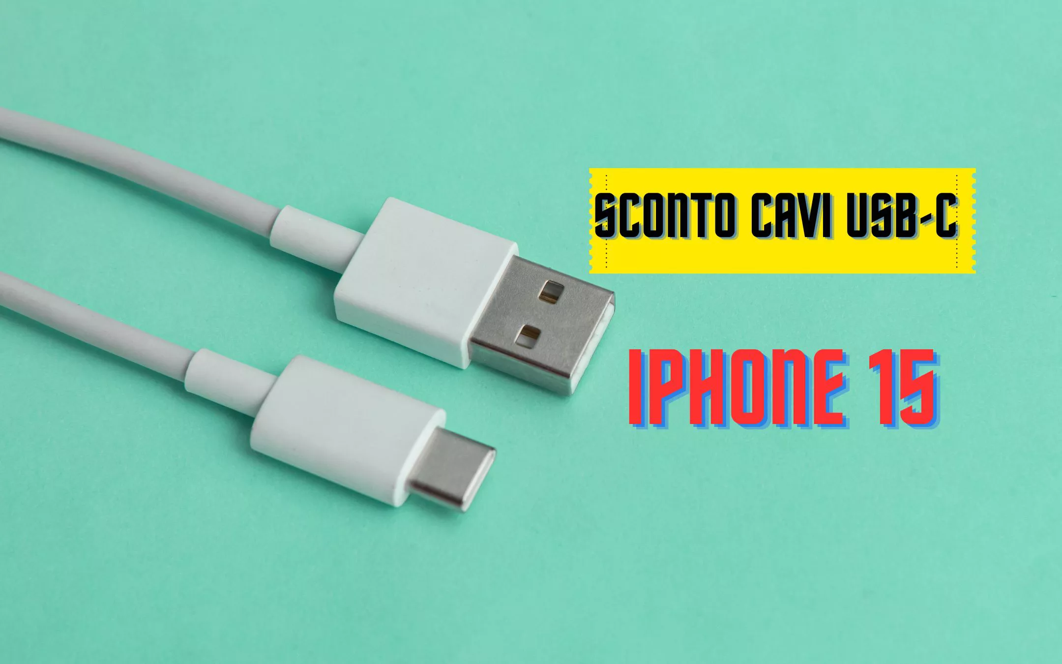 Nuovi cavi usb-c per iPhone 15 a PREZZI RIDICOLI