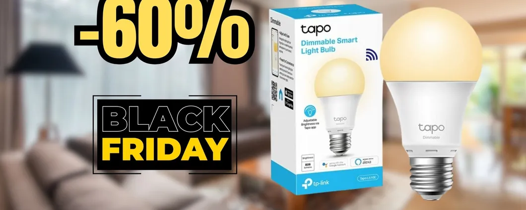 Questa lampadina smart la controlli con Alexa: sconto del 60%
