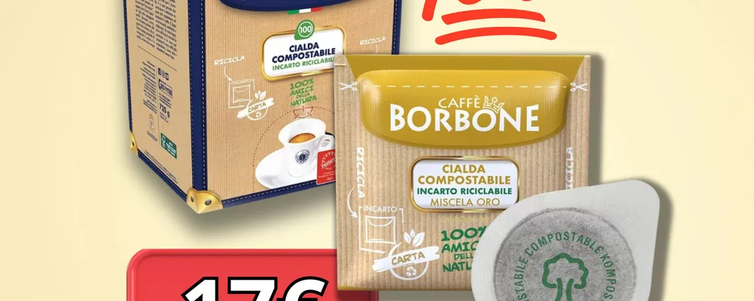 CHE PREZZO: 100 Cialde Caffè Borbone Miscela Oro praticamente REGALATE su Amazon!