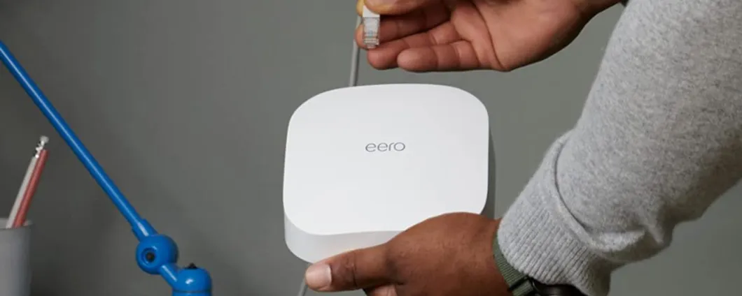 Sistema mesh con Wi-Fi 6 di Amazon, modello eero Pro 6 in promo speciale