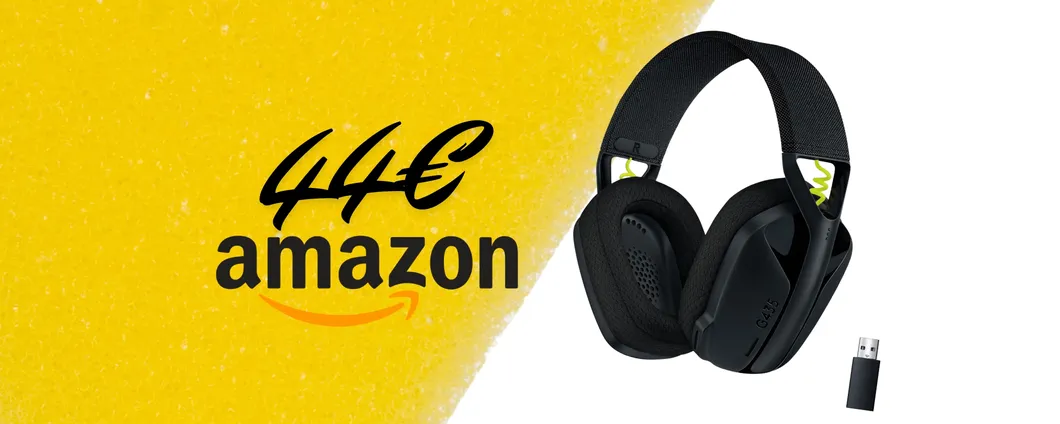 Cuffie gaming wireless leggere e versatili: offerta Logitech G435 su Amazon