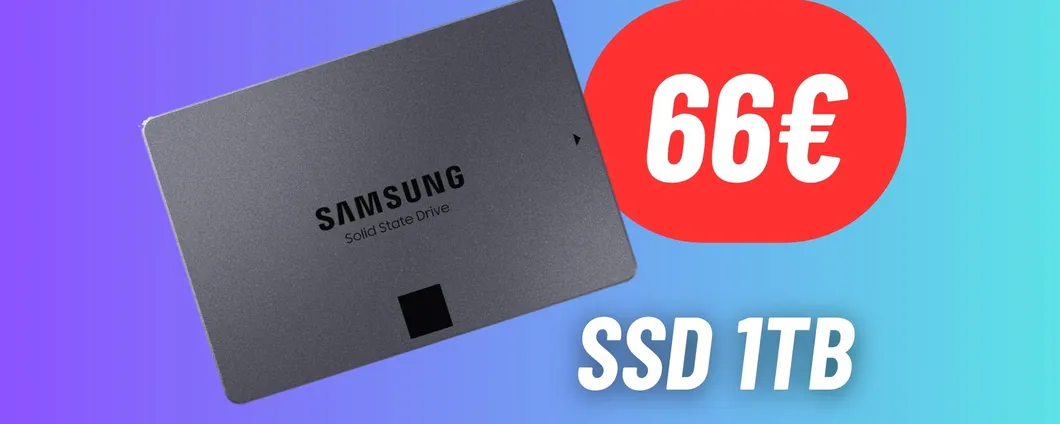 L'SSD fulmineo da 1TB di Samsung è QUELLO DEFINITIVO e costa SOLO 66€