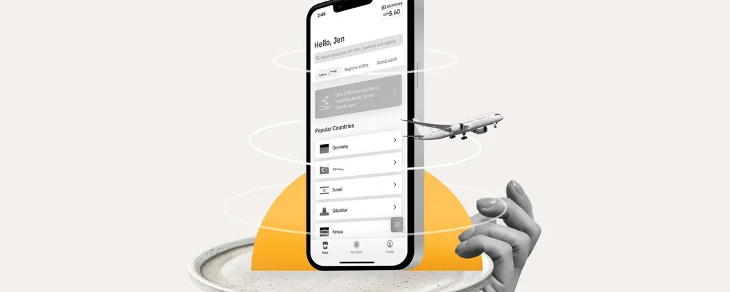 eSIM per l'estero: la prima è gratis con Airalo