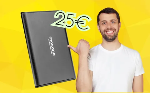 Hard disk Maxone 500GB in offerta: compatto, elegante e a meno di 26€