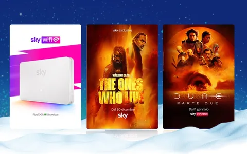 Sky WiFi con Sky TV e Sky Cinema: super prezzo con le Offerte di Natale