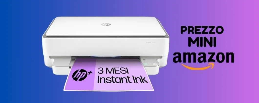 Stampante HP Envy in SUPER OFFERTA, su Amazon risparmi 40 euro!