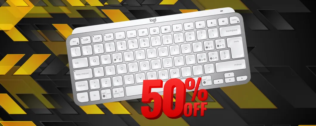Logitech MX Keys Mini: design compatto e funzionalità al 50% di sconto