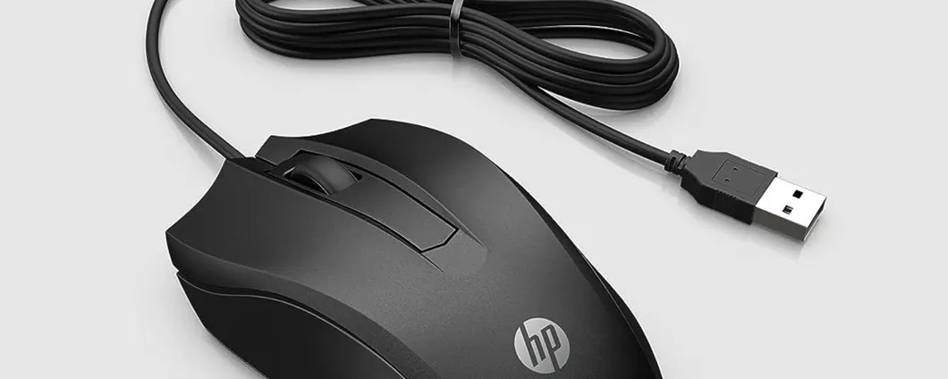 Mouse HP cablato con 1.600 DPI a meno di 6 euro su Amazon
