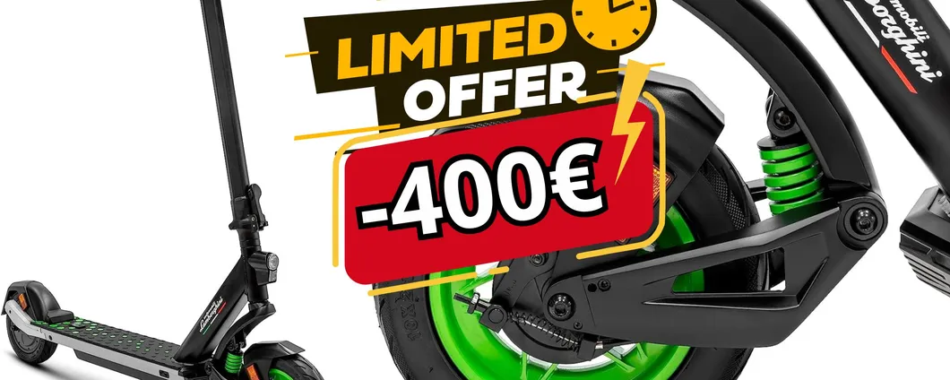 NON CI SI CREDE: Monopattino LAMBORGHINI originale SCONTO 400€ su Amazon!