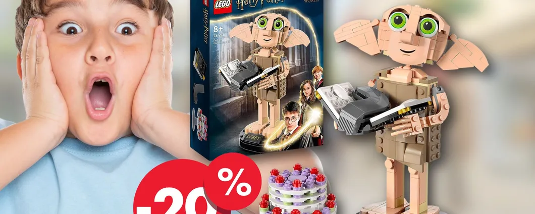 SOLO 23€ per il mitico LEGO Harry Potter con Dobby l'Elfo su Amazon!