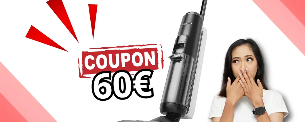MAXI COUPON sconto per TINECO FLOOR ONE S5: pavimenti sempre puliti!