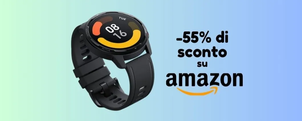 PREZZI OUTLET su Amazon: Xiaomi Watch S1 Active scontato del 55%!