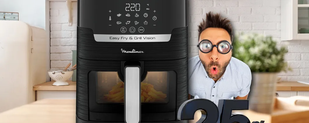 Moulinex Easy Fry: la friggitrice ad aria per 6 persone a soli 89€!
